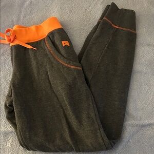 Nike Kids Charcoal and Orange Joggers